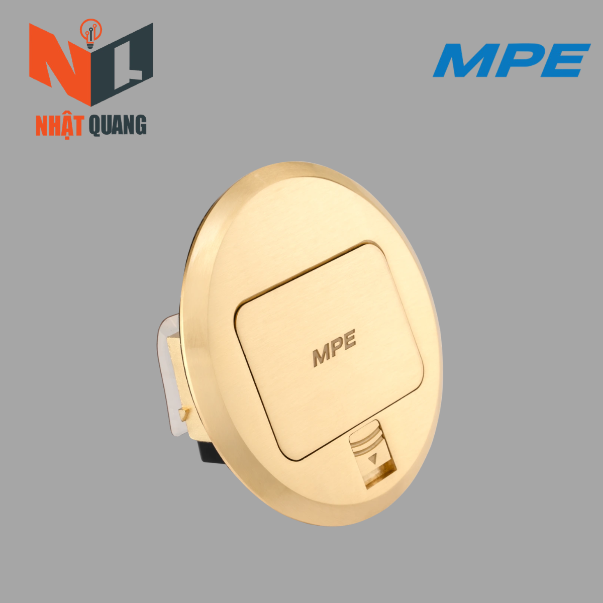 Ổ CẮM ÂM SÀN KIỂU TRÒN MÀU VÀNG FCY-60