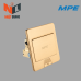 Ổ CẮM ÂM SÀN KIỂU VUÔNG MÀU VÀNG MẶT PHẲNG F2Y-60