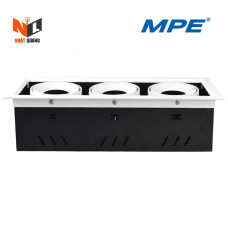 ĐÈN DOWNLIGHT MẶT VUÔNG BA BÓNG MPE 20W DLS320