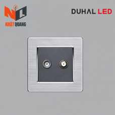 Bộ ổ cắm truyền hình vệ tinh và Tivi cổ điển S2 series MÀU XÁM - C1B339