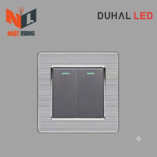 Bộ công tắt 2 nút nhấn 2 chiều cổ điển S2 series MÀU XÁM - C1A232