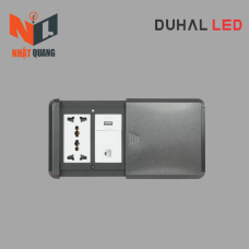 Ổ cắm đôi đa năng nắp trượt chống thấm IP44 - I2V202