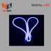 LED DÂY KIỂU NEON BẺ GÓC HAI CHIỀU ÁNH SÁNG XANH LAM 6W/M - NEL01