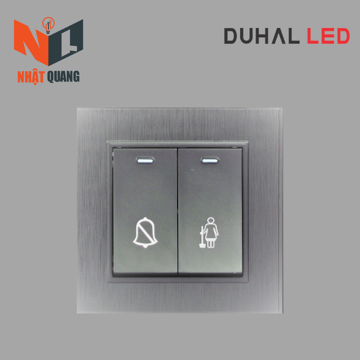 Bộ công tắc 2 nút nhấn (không làm phiền/dọn phòng) cổ điển S2 series - C1A238