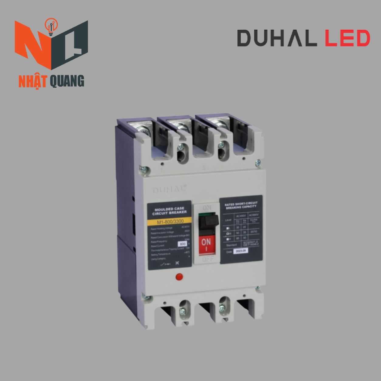 K8 series MCCB 3P 800A, 75kA - K8D3-800