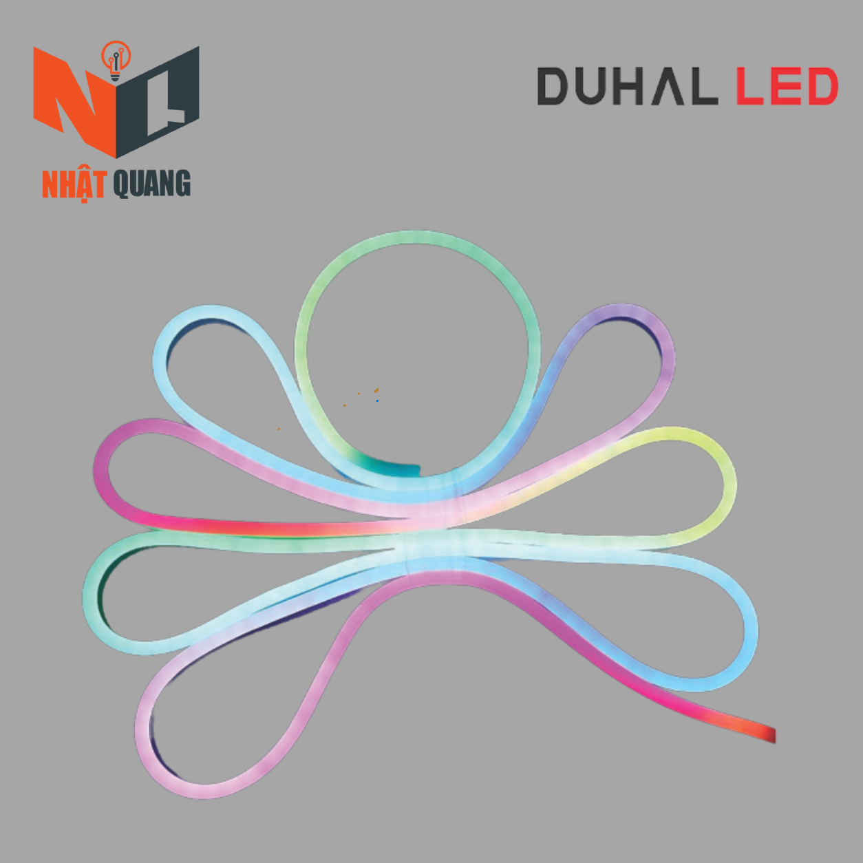 LED DÂY KIỂU NEON BẺ GÓC HAI CHIỀU ĐỔI MÀU 6W/M - NERGB01