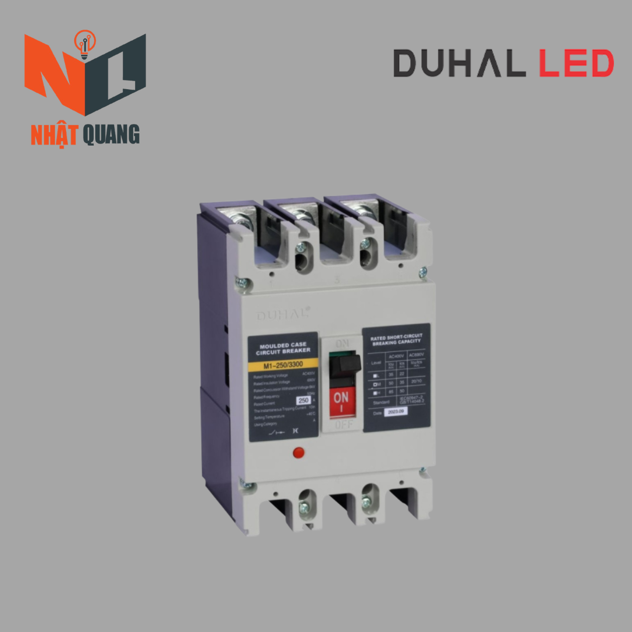 MCCB K8 series 3P 250A, 50kA - K8D3-250