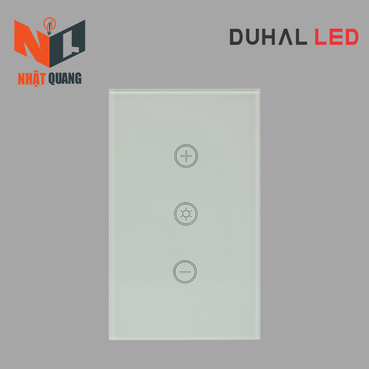 Bộ Công Tắc - Cảm Ứng (Dim Đèn) 3 Điểm Chạm Màu Trắng - A1A379