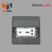 Ổ cắm đa năng âm sàn nắp bật IP44 (1 ổ cắm 3 chấu đa năng + 1 cổng mạng) - S2V203