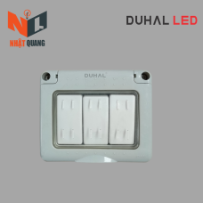Bộ 3 công tắc 1 chiều chống thấm IP55 10A/250V màu trắng - K1V108