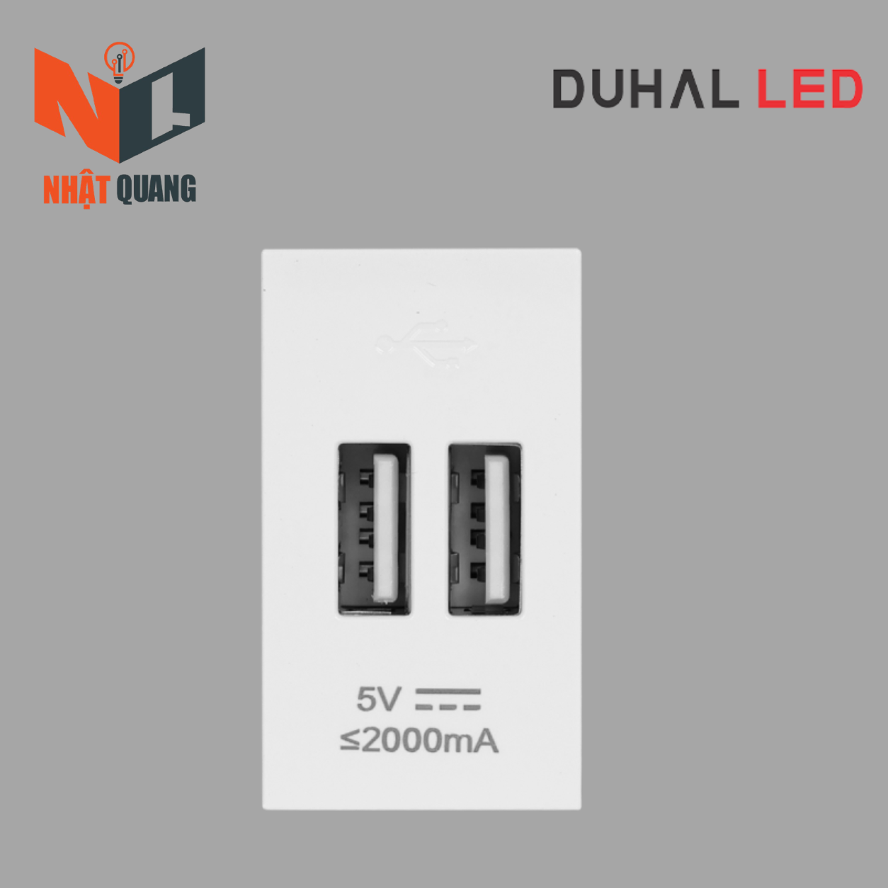 Ổ Cắm 2 USB Size S - T1B612