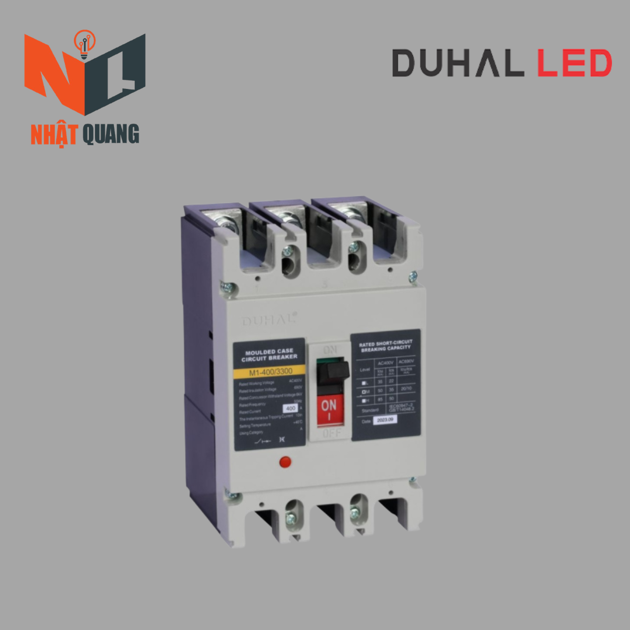 MCCB K8 series 3P 400A, 65kA - K8D3-400