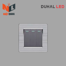 Bộ công tắt 3 nút nhấn 2 chiều cổ điển S2 series MÀU XÁM - C1A332