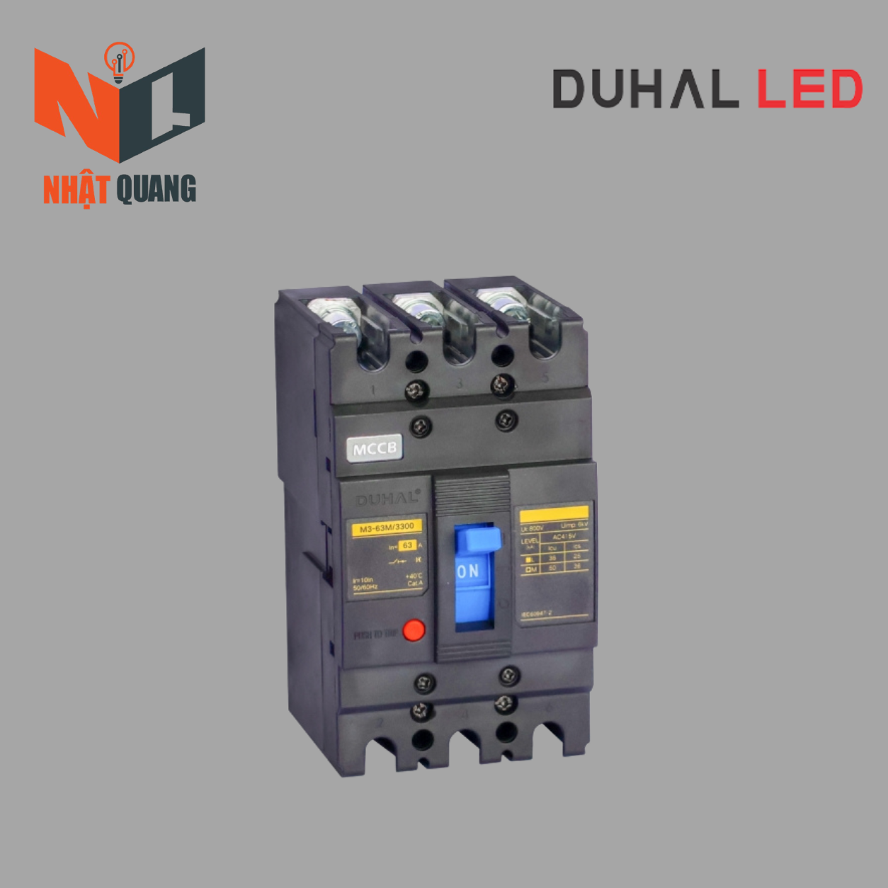 S8 series MCCB 3P 63A, 50kA - S8D3-63
