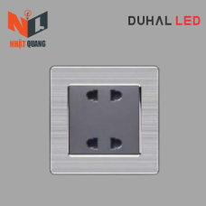 Bộ 2 ổ cắm 2 chấu cổ điển S2 series MÀU XÁM - C1B231