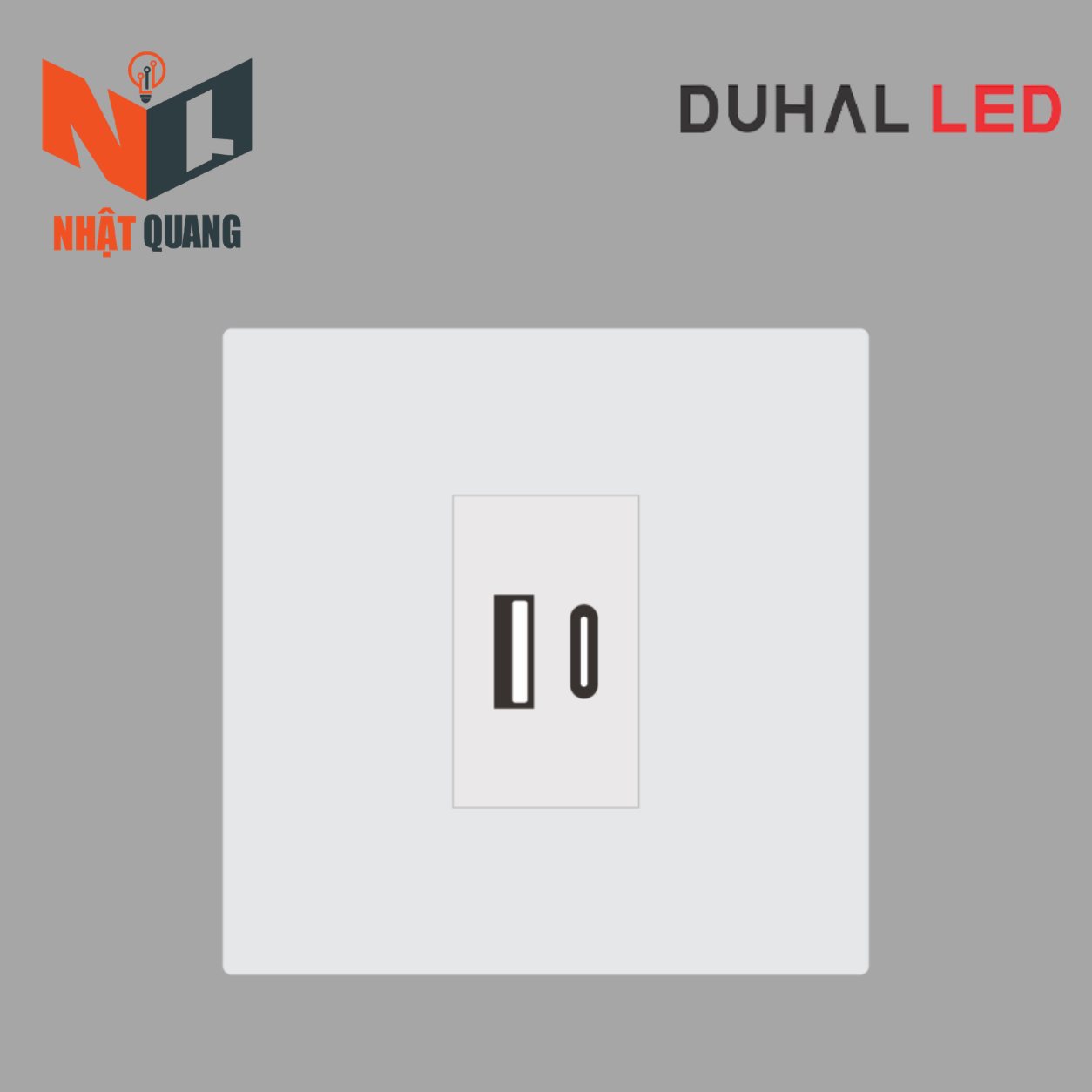 Bộ ổ cắm đơn USB + Type C 5V 3100mA - C1B559