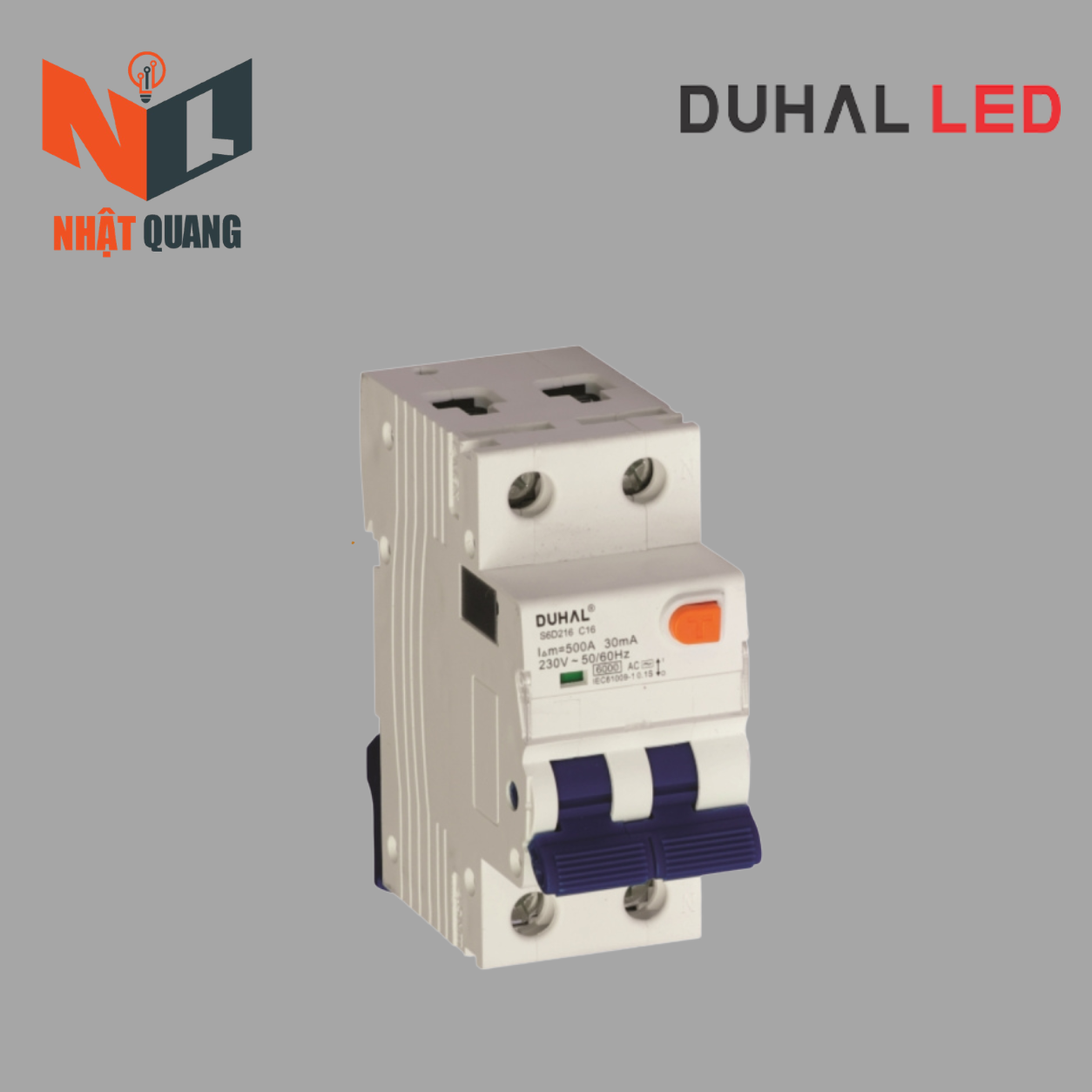 CB Bảo Vệ quá tải, ngắn mạch và chống dòng rò.2 cực 32A/30mA-6KA - S6D232