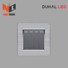 Bộ công tắt 4 nút nhấn 2 chiều cổ điển S2 series MÀU XÁM - C1A432