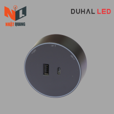 Bộ ổ cắm cao cấp (PC có Led) 1 cổng USB + 1 cổng Type C - K1B651