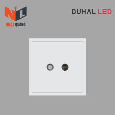 Bộ ổ cắm Truyền Hình Vệ Tinh & Tivi cổ điển S1 series MÀU TRẮNG - C1B329