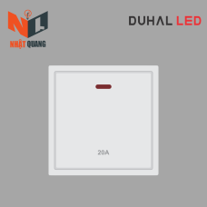 Bộ Công Tắc 20A Có Đèn Báo cổ điển S1 series MÀU TRẮNG - C1A124