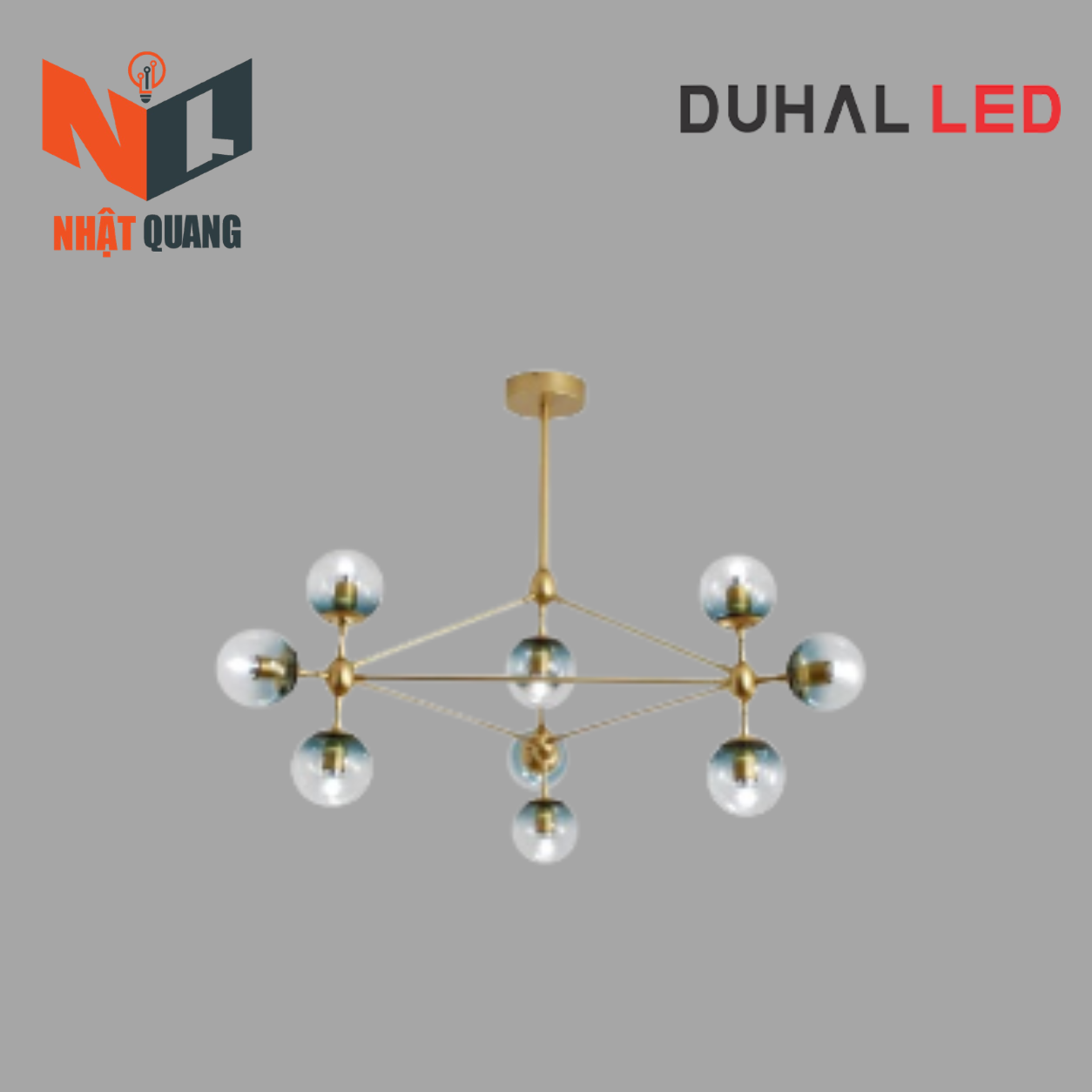 ĐÈN CHÙM LED TREO THẢ PHÒNG KHÁCH 9x5W - TD30