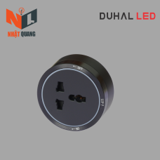 Bộ ổ cắm cao cấp (PC + Aluminum có Led) Ổ cắm 3 chấu đa năng Màu trắng - S1B152