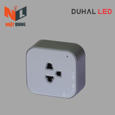 Bộ ổ cắm cao cấp dạng vuông (PC + Acrylic) Ổ cắm 3 chấu Màu trắng - M1B161