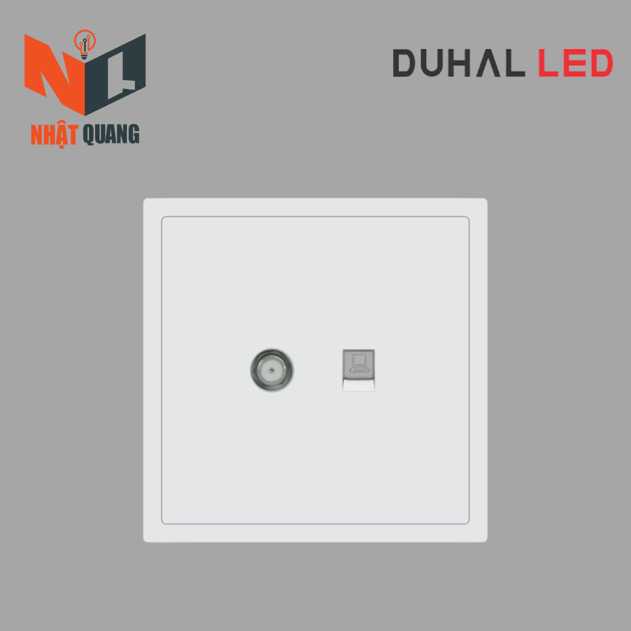 Bộ ổ cắm Truyền Hình Vệ Tinh & Mạng cổ điển S1 series MÀU TRẮNG - C1B229