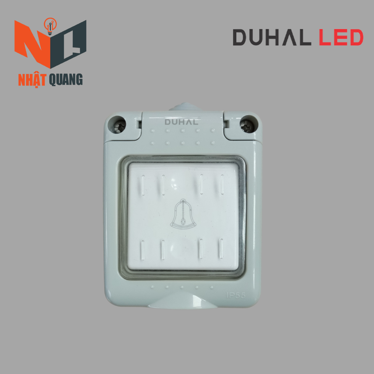 Bộ nút nhấn chuông chống thấm IP55 10A/250V màu trắng - K1V106