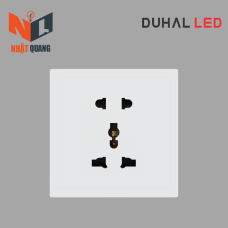 Bộ ổ cắm 3 chấu đa năng & ổ cắm 2 chấu cổ điển S1 series MÀU TRẮNG - C1B223