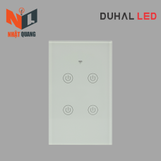 Bộ Công Tắc Wifi - Cảm Ứng ON/OFF 4 Điểm Chạm Màu Trắng - A1A460