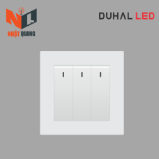 Bộ công tắc 3 nút nhấn 1 chiều cổ điển K series MÀU TRẮNG - C1A311