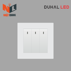 Bộ công tắc 3 nút nhấn 2 chiều cổ điển K series MÀU TRẮNG - C1A312