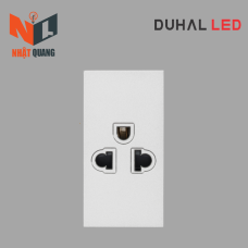 Ổ cắm 3 chấu Saturn S size M MÀU TRẮNG - S1B035