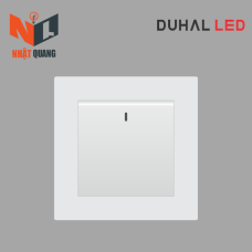Bộ công tắc 1 nút nhấn 1 chiều cổ điển K series MÀU TRẮNG - C1A111