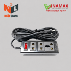 Ổ CẮM 3 LỖ ĐEN CÓ CÔNG TẮC Đ315