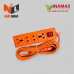 Ổ CẮM 4 LỖ CÔNG TẮC 2E AC413