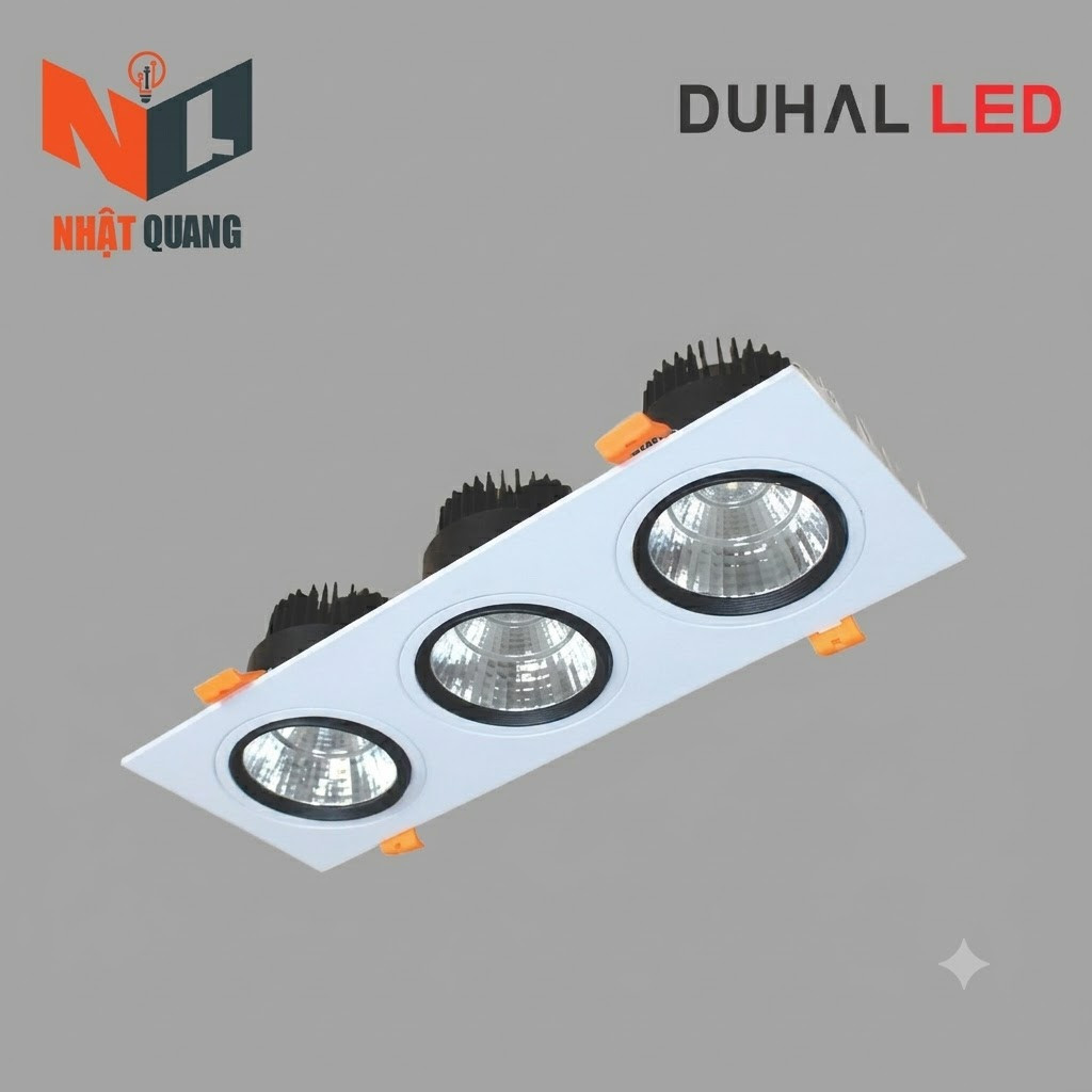 Đèn LED Downlight Vuông Chiếu Điểm Âm Trần 3x5W - DFC3051