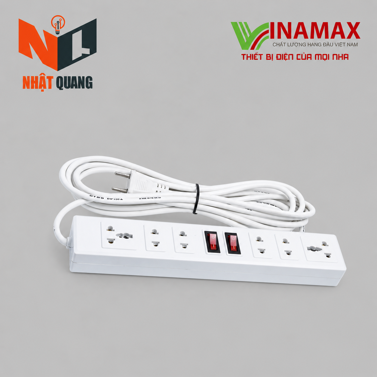 Ổ CẮM 6 LỖ 2 CÔNG TẮC T623