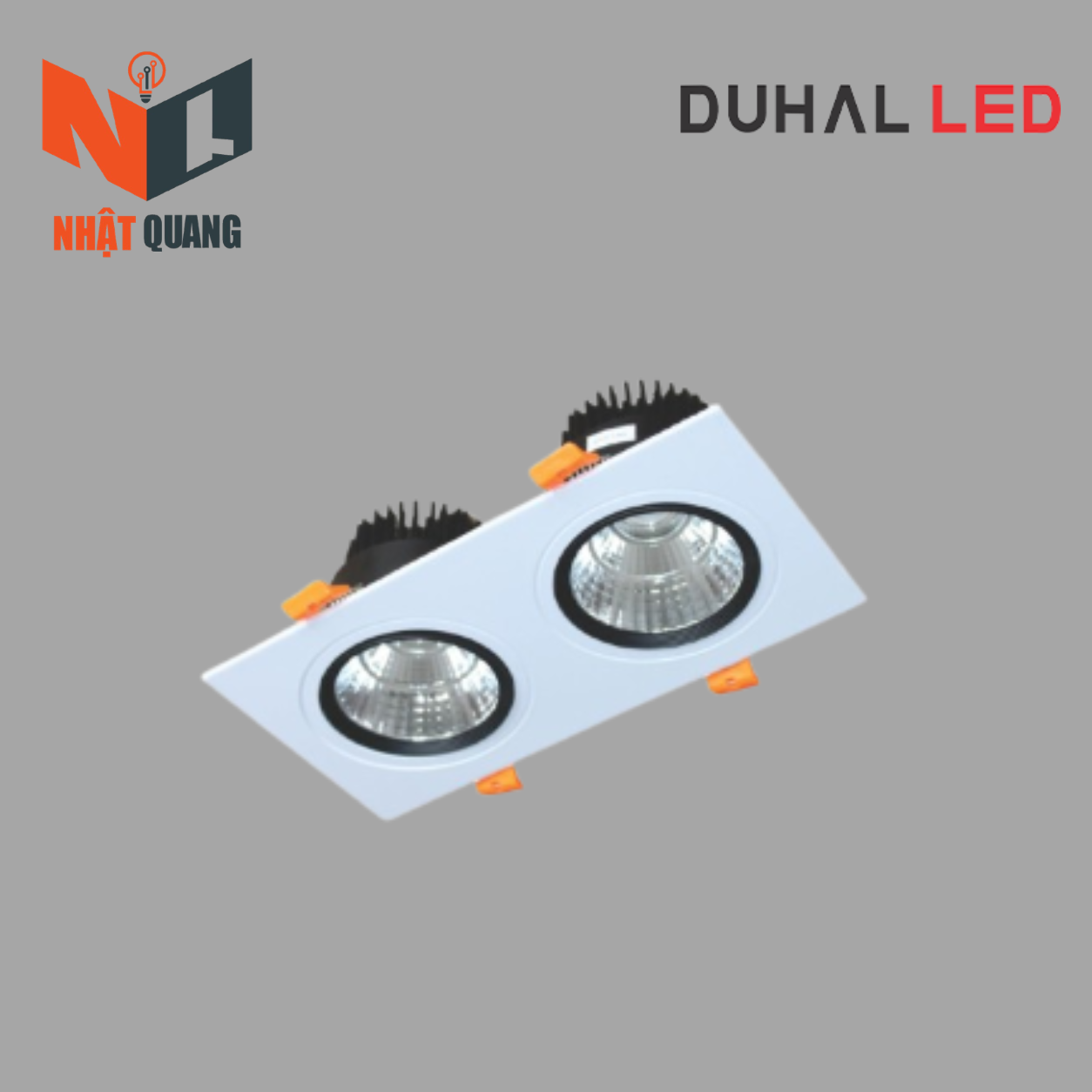 Đèn LED Downlight Vuông Chiếu Điểm Âm Trần 2x5W - DFC2051
