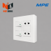 BỘ CÔNG TẮC Ổ CẮM ĐÔI A60B22U2N