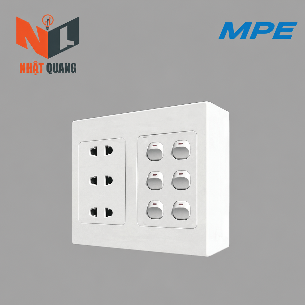 BỘ CÔNG TẮC Ổ CẮM ĐÔI A20B23U6N