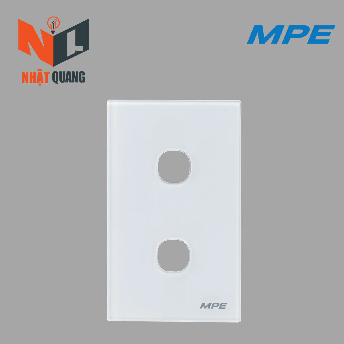 MẶT 2 LỖ GẮN HẠT MẠNG LAN, TEL, TV  MAT2/SC