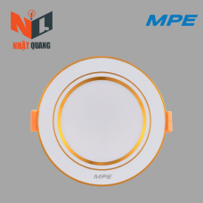 LED ÂM TRẦN NHÔM VIỀN VÀNG 3 CHẾ ĐỘ MÀU 9W DLVL2-9/3C