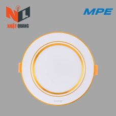 LED ÂM TRẦN NHÔM VIỀN VÀNG 3 CHẾ ĐỘ MÀU 5W DLV2-5/3C