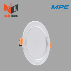 LED DOWNLIGHT ÂM TRẦN NHÔM VIỀN BẠC 3 CHẾ ĐỘ MÀU 12W DLB2-12/3C