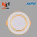 LED ÂM TRẦN NHÔM VIỀN VÀNG 3 CHẾ ĐỘ MÀU 7W DLV2-7/3C