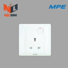 MẶT Ổ CẮM 3 CHẤU VUÔNG + 1 CÔNG TẮC B215S
