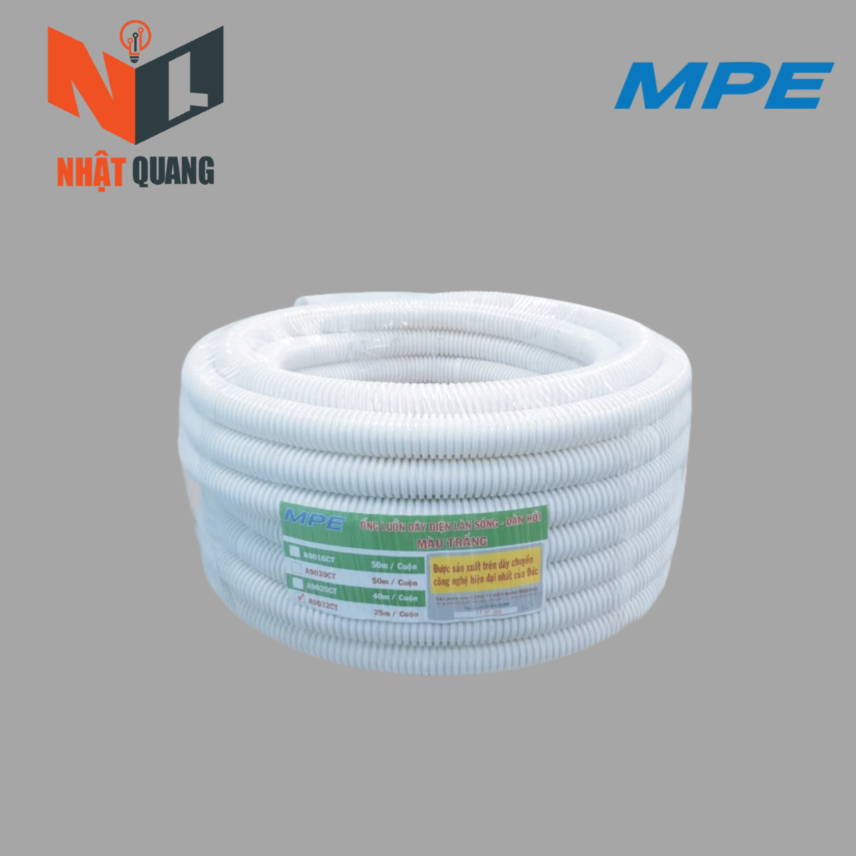 ỐNG LUỒN ĐÀN HỒI MÀU TRẮNG Ø32 A9032 CT